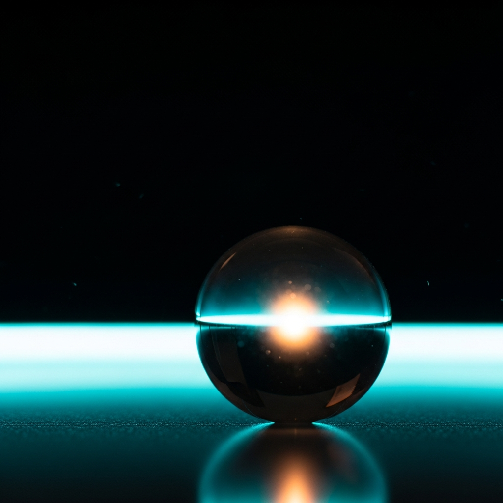 Decorative glass sphere